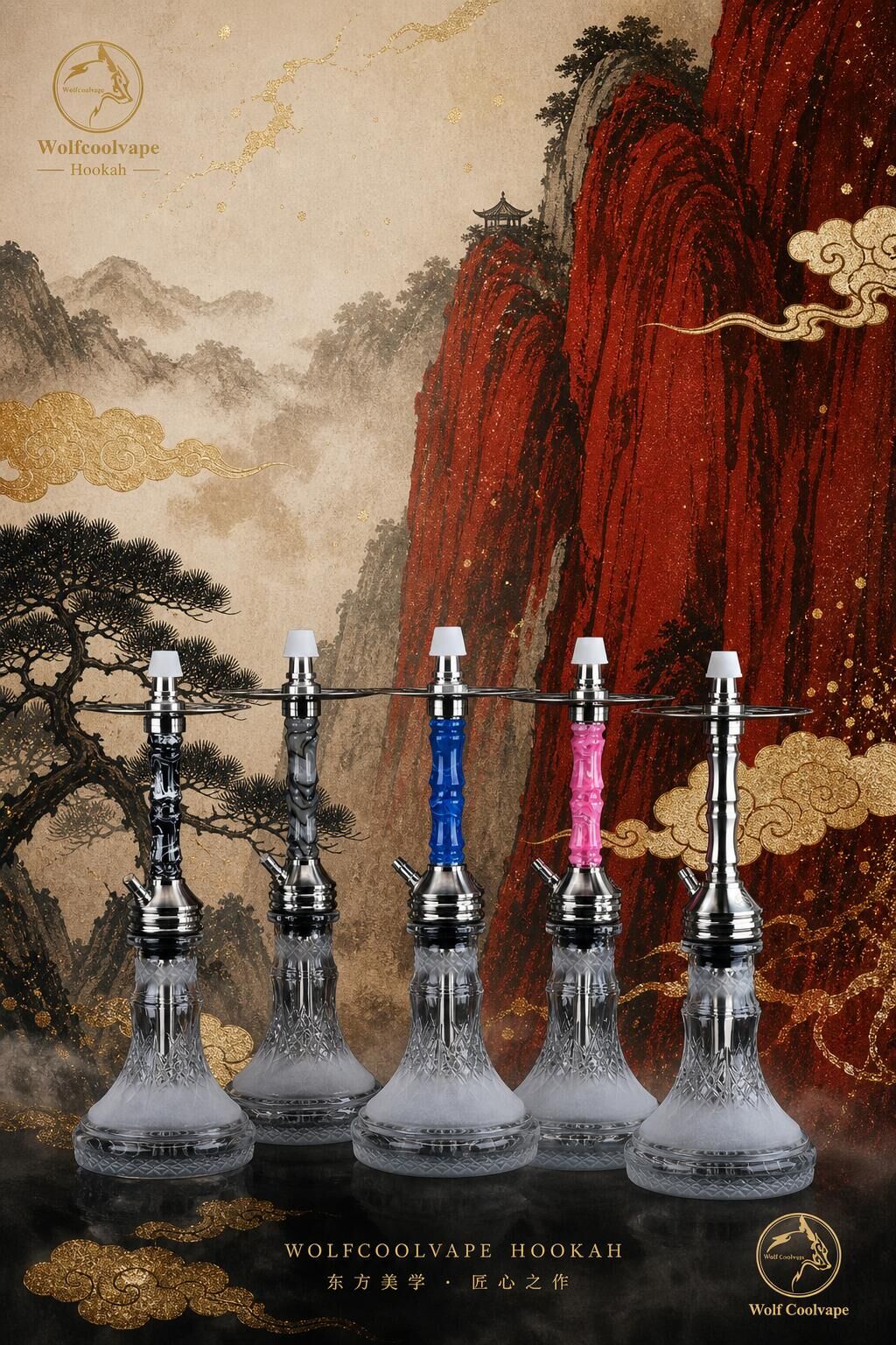 Wolfcoolvape-Hookah 欧美热销款式树脂水烟烟嘴