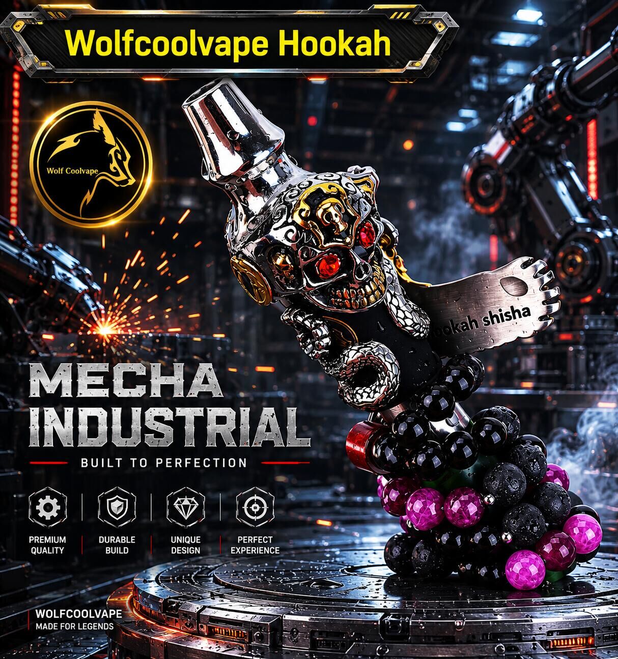 Wolfcoolvape-Hookah 水烟配件全套