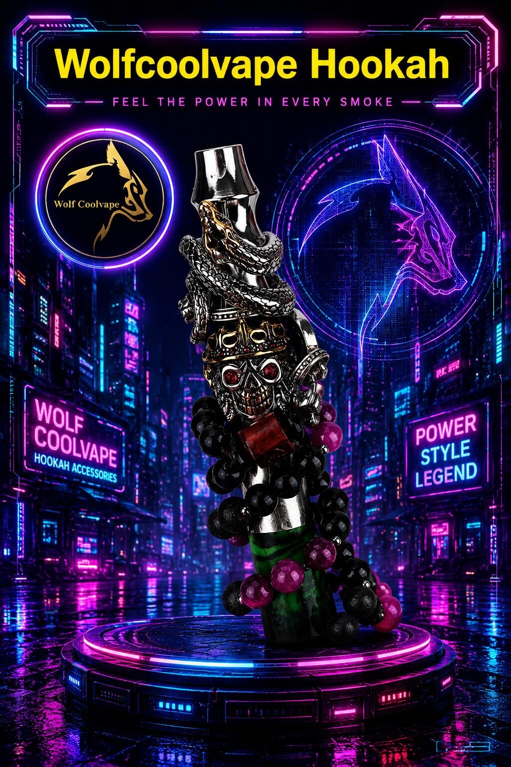 Wolfcoolvape-Hookah 创新设计水烟壶