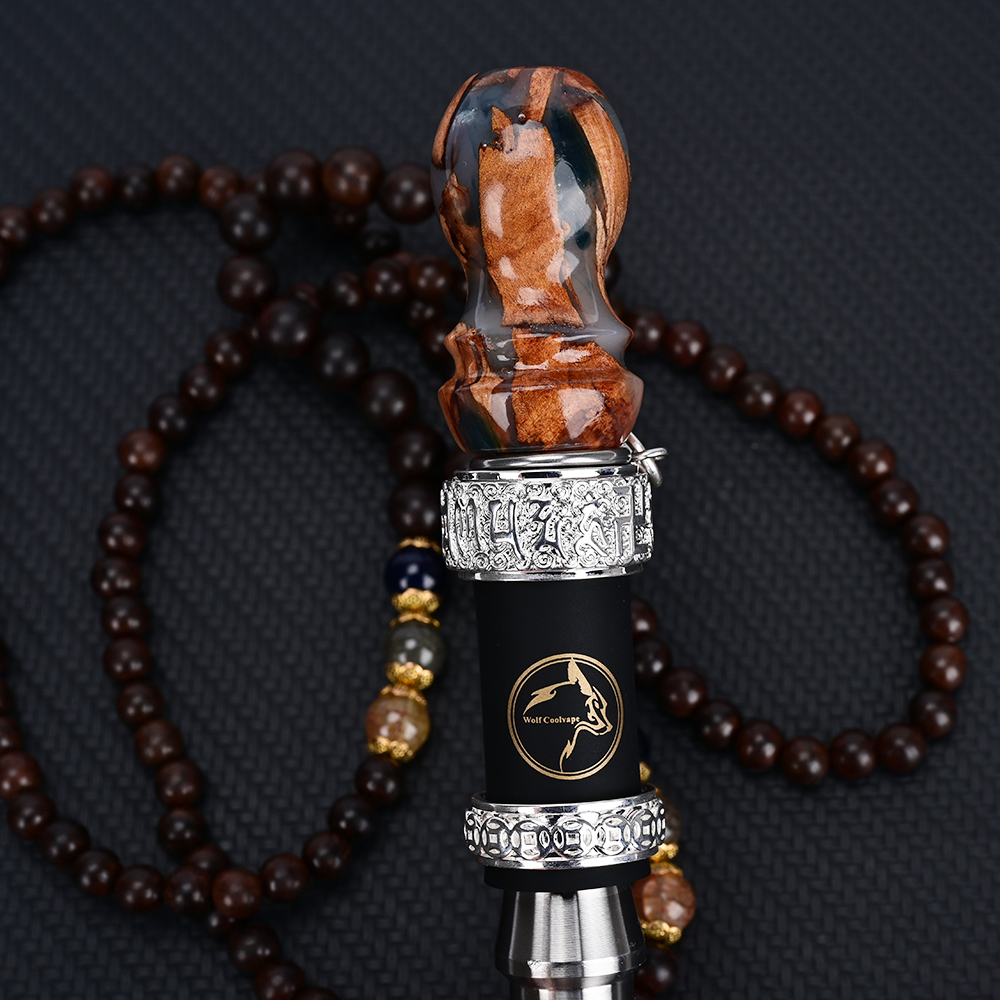 Wolfcoolvape Stabilized Wood Hookah Mouth Tip Luxury Personal Premium Shisha Mouthpiece Hookah