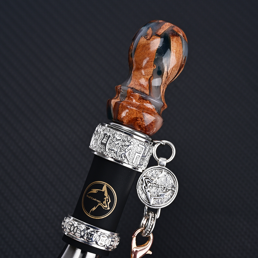 Wolfcoolvape Stabilized Wood Hookah Mouth Tip Luxury Personal Premium Shisha Mouthpiece Hookah thumbnail 2